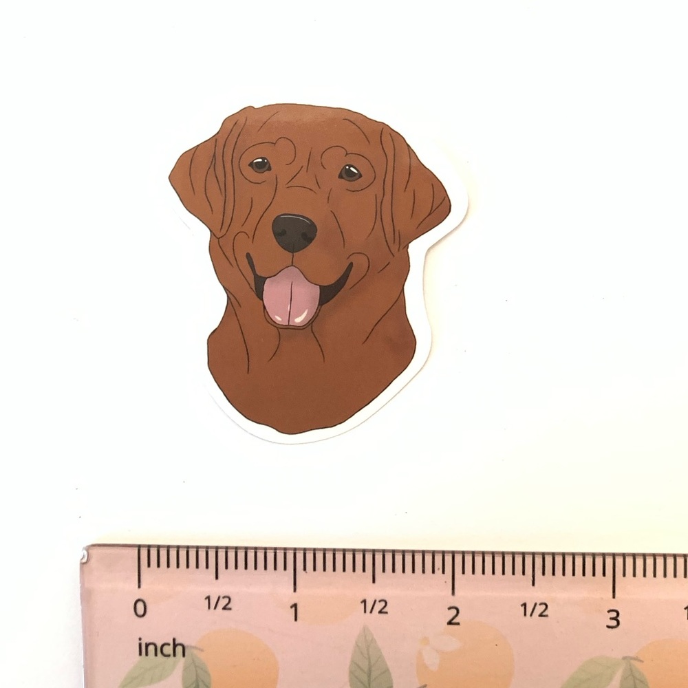 Red Lab Vinyl Sticker - Picture 2 of 2